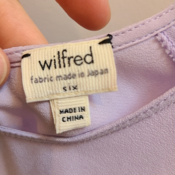 Nwt - Artizia / Wilfred -  Lavender Sleeveless Blouse - Size 6 - Picture 5 of 8